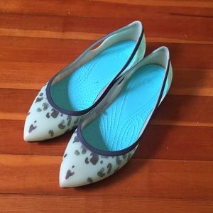 CROCS Seafoam Slip On Flats Shoes
